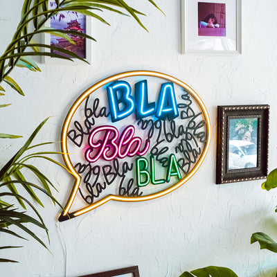 Bla Bla Neon Wall Art