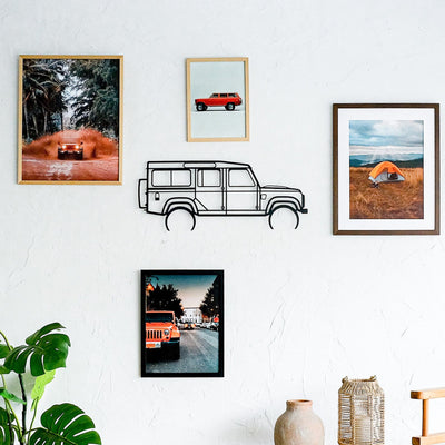 Defender Inspired Metal Wall Art Metal Wall Art Hoagard.com 