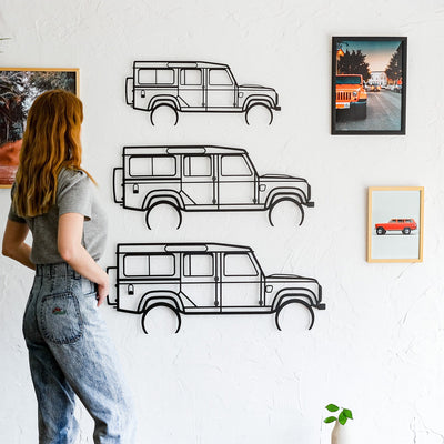 Defender Inspired Metal Wall Art Metal Wall Art Hoagard.com 35" x 14.5" 