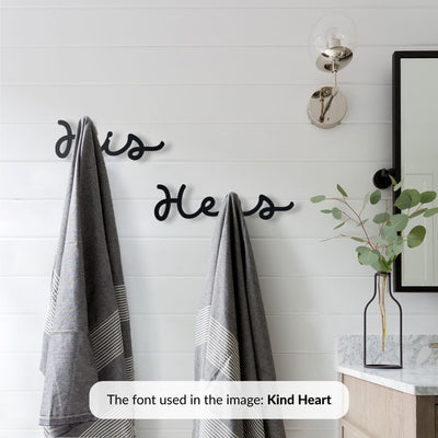 His / Hers Metal Rack Metal Wall Art Hoagard.com Kind Heart 