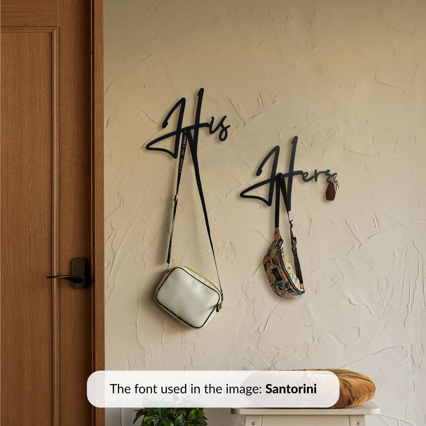 His / Hers Metal Rack Metal Wall Art Hoagard.com Santorini 