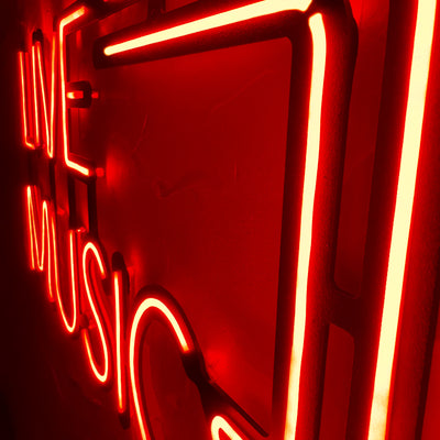Live Music Neon Wall Art