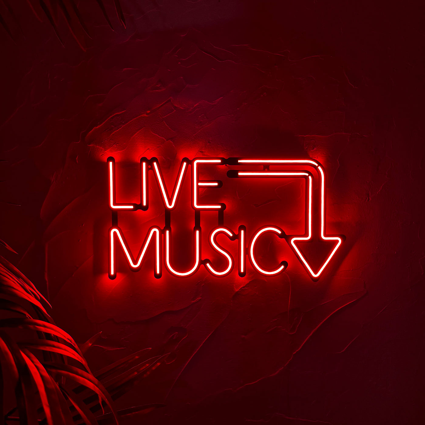 Live Music Neon Wall Art