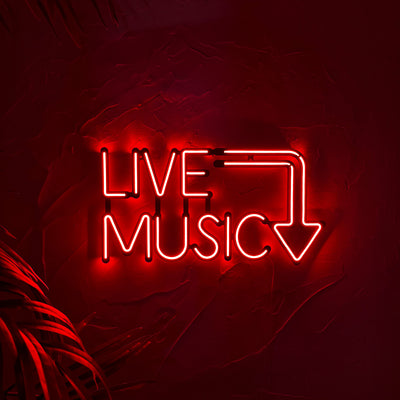 Live Music Neon Wall Art