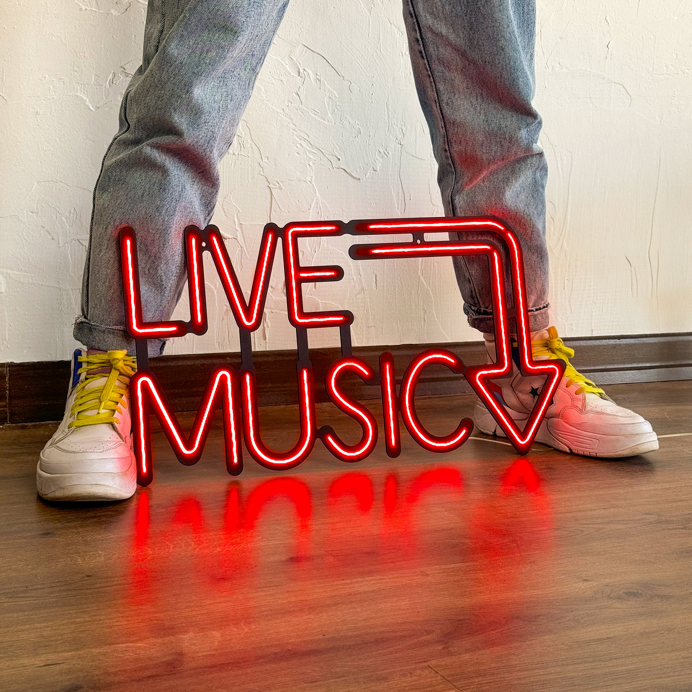 Live Music Neon Wall Art