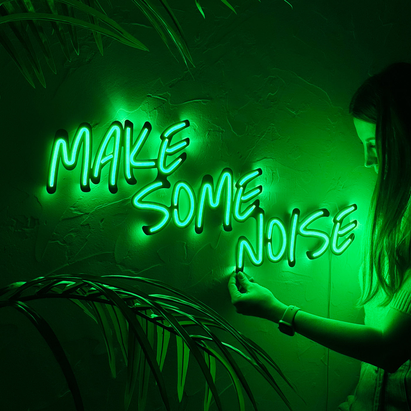 Make Some Noise Neon Wall Art