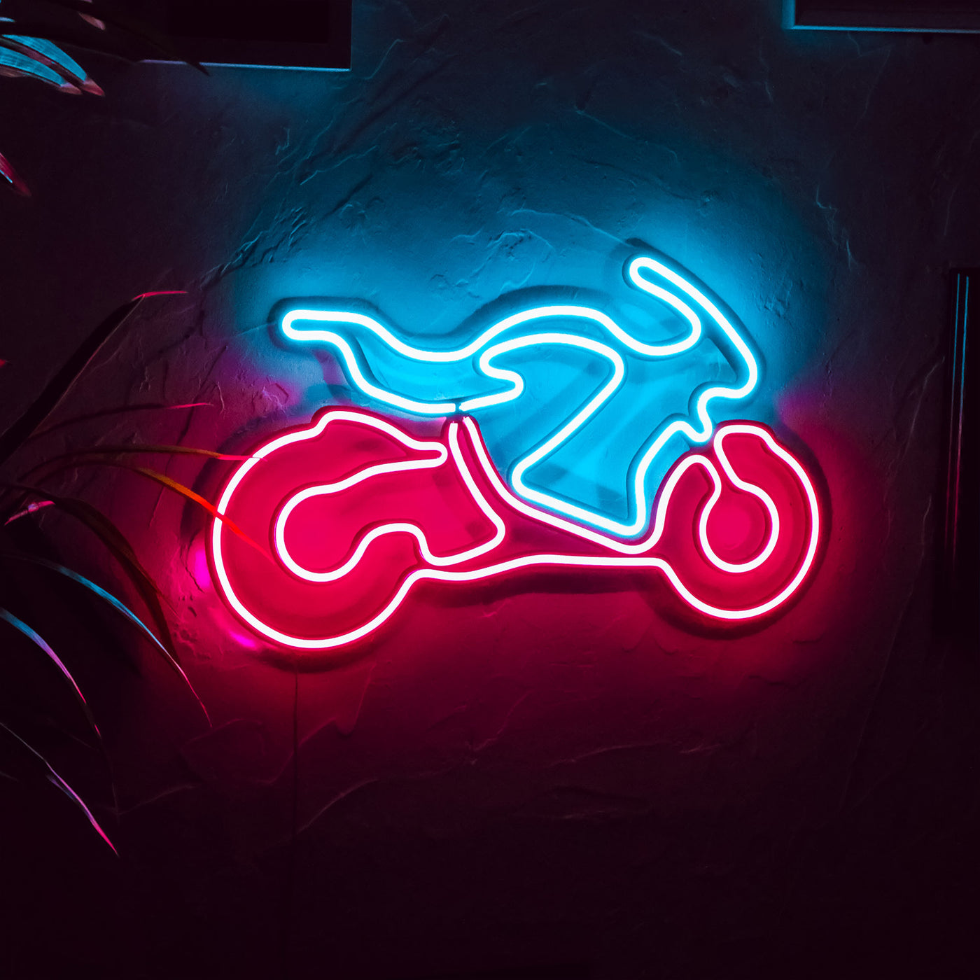 Motorcycle Neon Wall Art