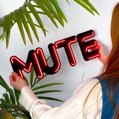 Mute Neon Wall Art