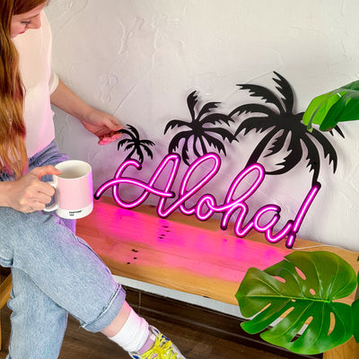 Aloha Neon Wall Art