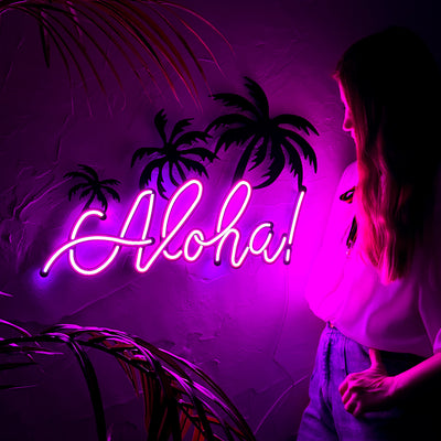 Aloha Neon Wall Art