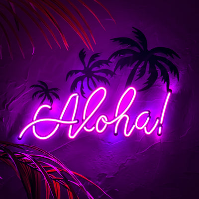 Aloha Neon Wall Art