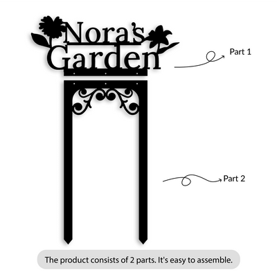Custom Garden Sign Metal Wall Art Hoagard.com 