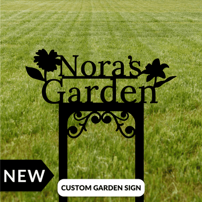 Custom Garden Sign Metal Wall Art Hoagard.com 