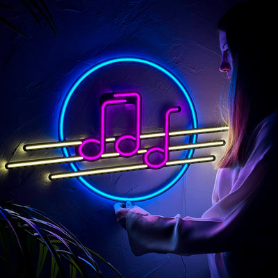 Solfeggio Neon Wall Art