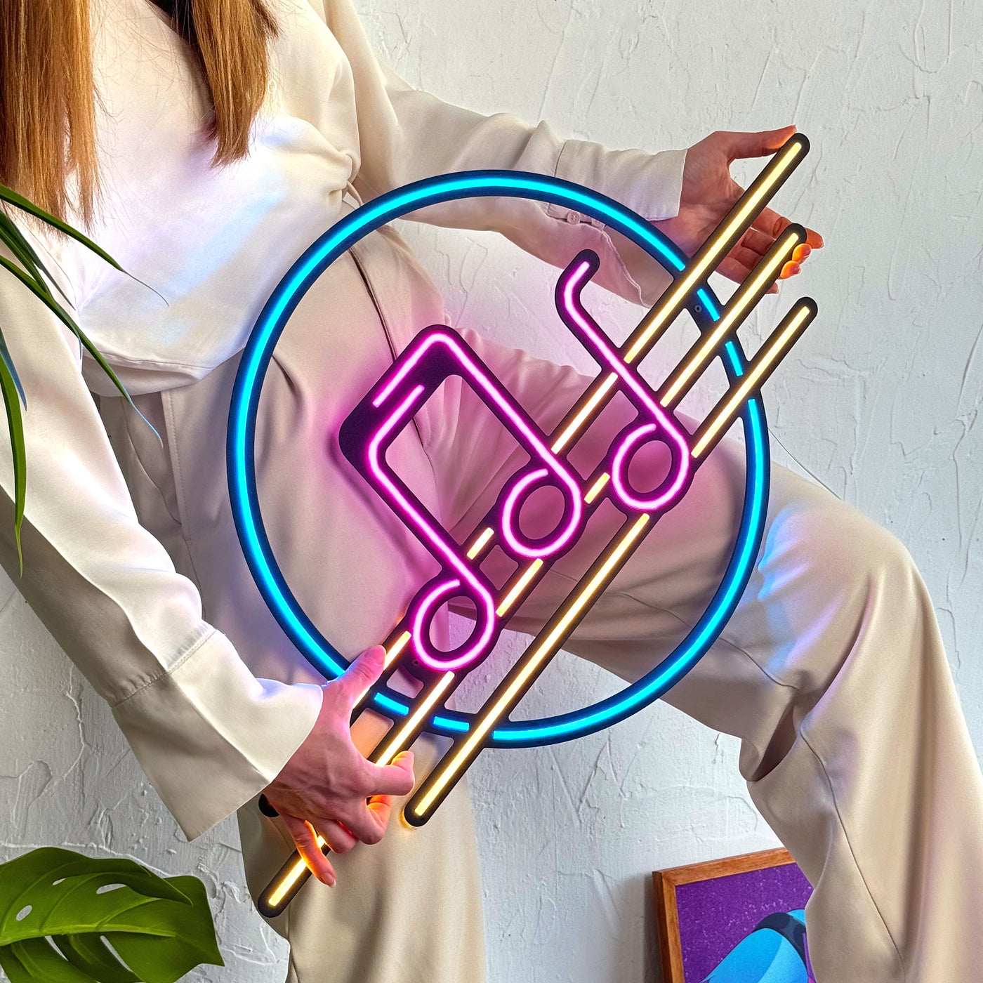 Solfeggio Neon Wall Art
