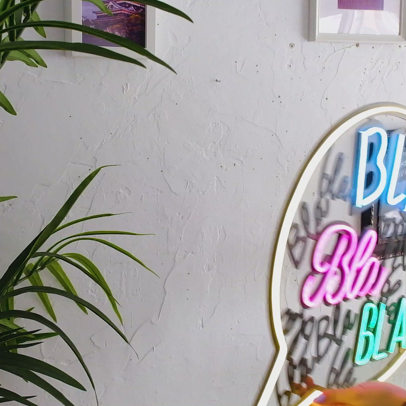 Bla Bla Neon Wall Art