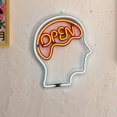 Open Mind Neon Wall Art