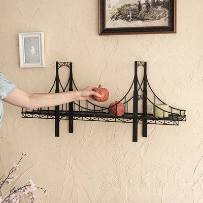 Warsaw Metal Bridge Shelf , Metal Wall Art , Hoagard.com