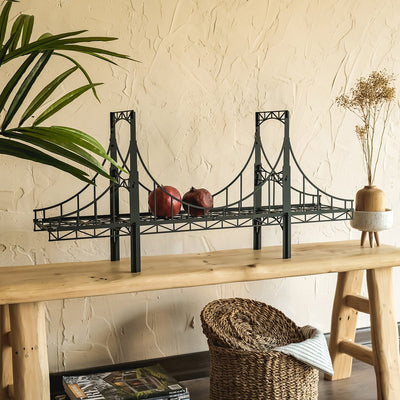 Warsaw Metal Bridge Shelf Metal Wall Art Hoagard 
