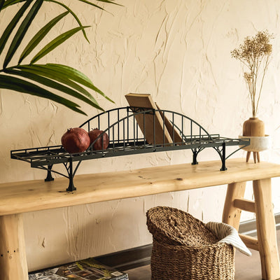 Loftesnes Metal Bridge Shelf Metal Wall Art Hoagard 