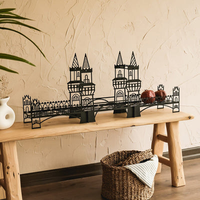 Berlin Metal Bridge Shelf Metal Wall Art Hoagard 