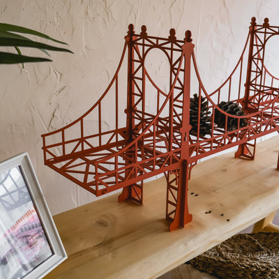 Manhattan Metal Bridge Shelf , Metal Wall Art , Hoagard.com