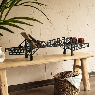 Tokio Metal Bridge Shelf Metal Wall Art Hoagard 