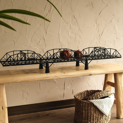Trenton Metal Bridge Shelf Metal Wall Art Hoagard 