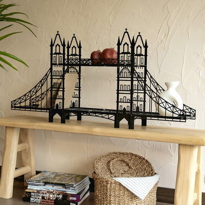 London Tower Metal Bridge Shelf Metal Wall Art Hoagard 