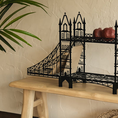 London Tower Metal Bridge Shelf Metal Wall Art Hoagard 