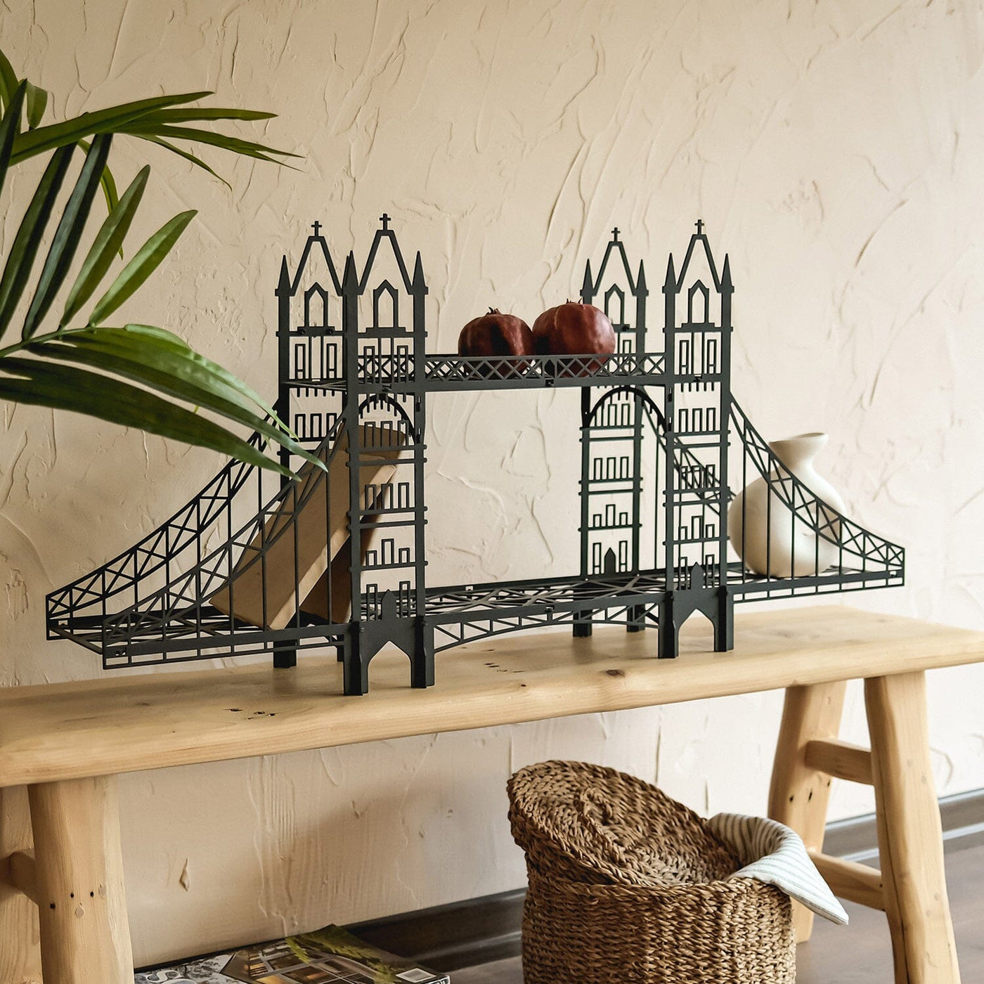 London Tower Metal Bridge Shelf Metal Wall Art Hoagard 