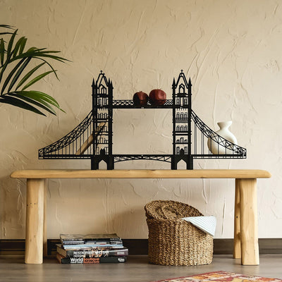 London Tower Metal Bridge Shelf Metal Wall Art Hoagard 