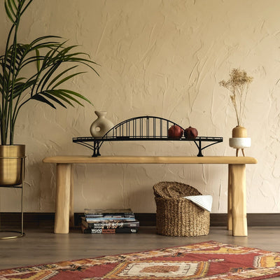 Loftesnes Metal Bridge Shelf , Metal Wall Art , Hoagard.com