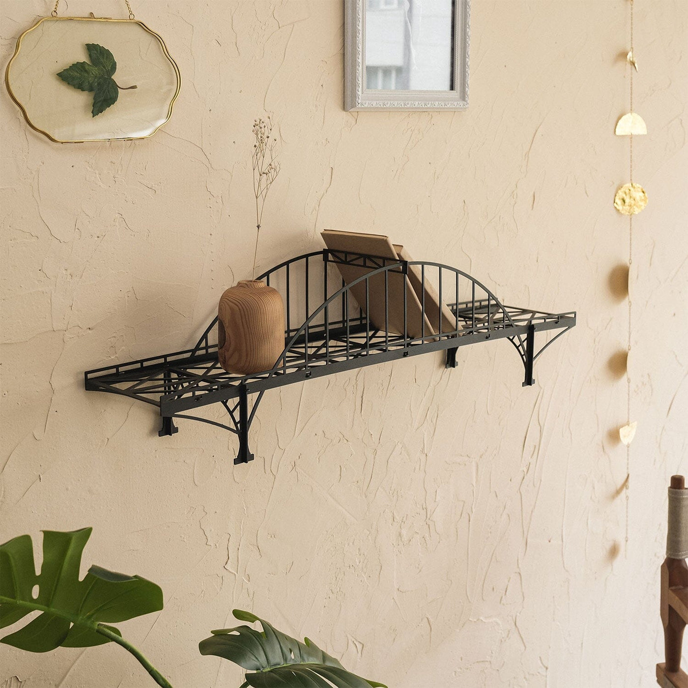 Loftesnes Metal Bridge Shelf , Metal Wall Art , Hoagard.com