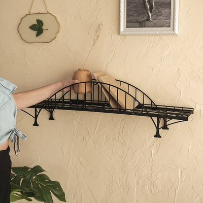 Loftesnes Metal Bridge Shelf , Metal Wall Art , Hoagard.com
