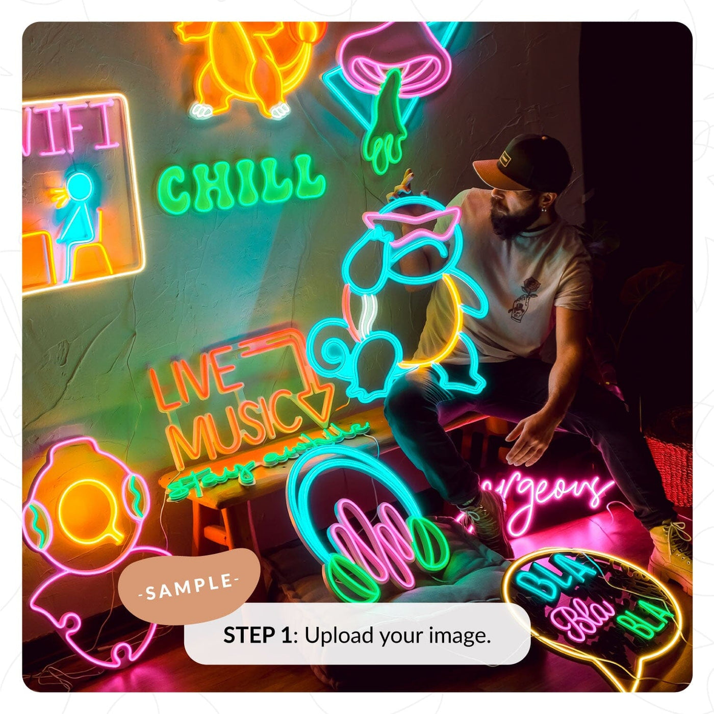 Custom Neon Art Neon Wall Art Hoagard.com 