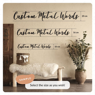 Custom Metal Words Metal Wall Art Hoagard 