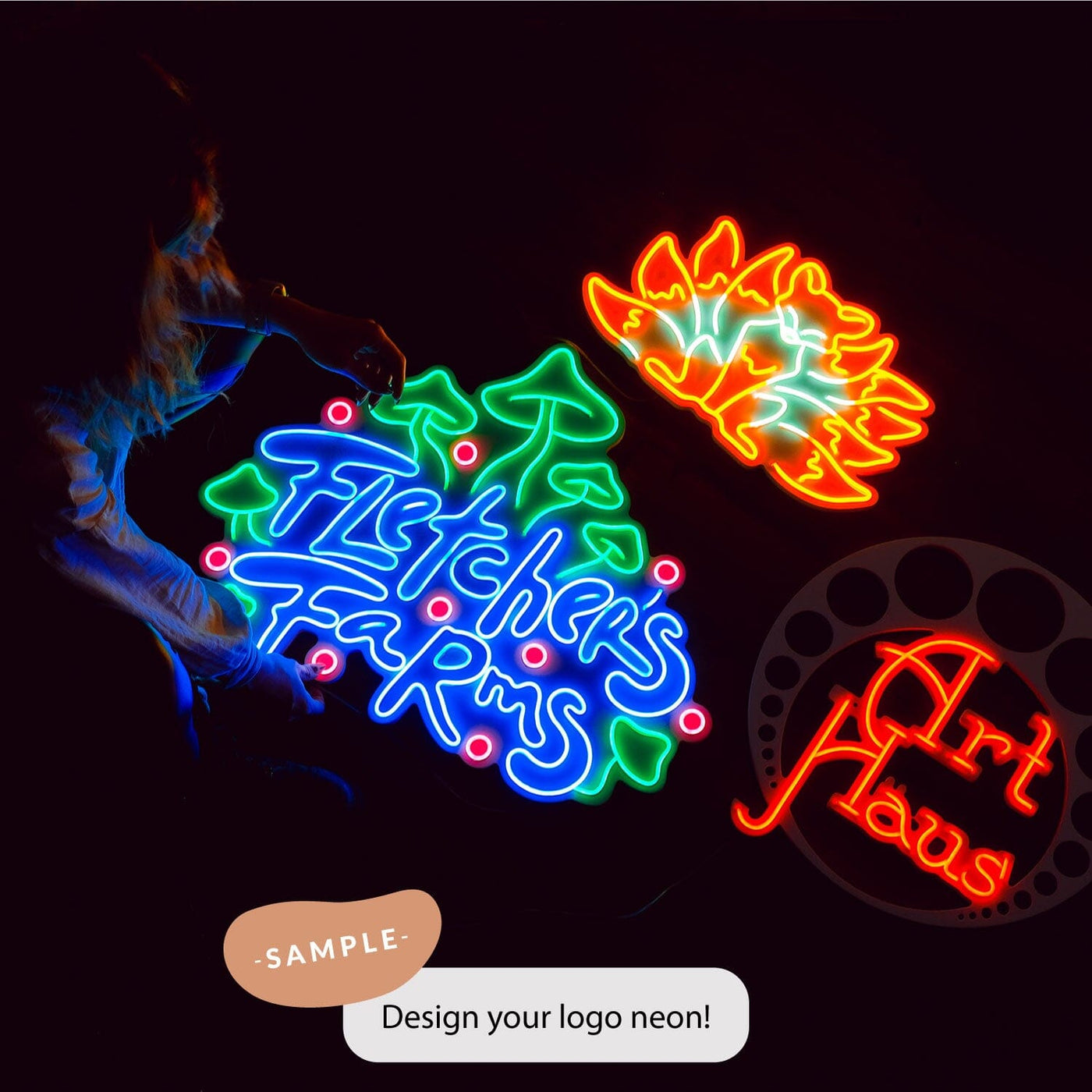 Custom Neon Art Neon Wall Art Hoagard.com 
