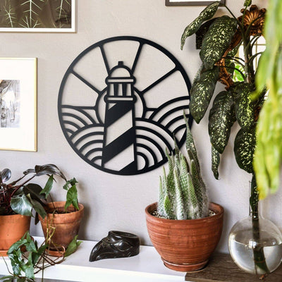 Lighthouse , Metal Wall Art , Hoagard.com