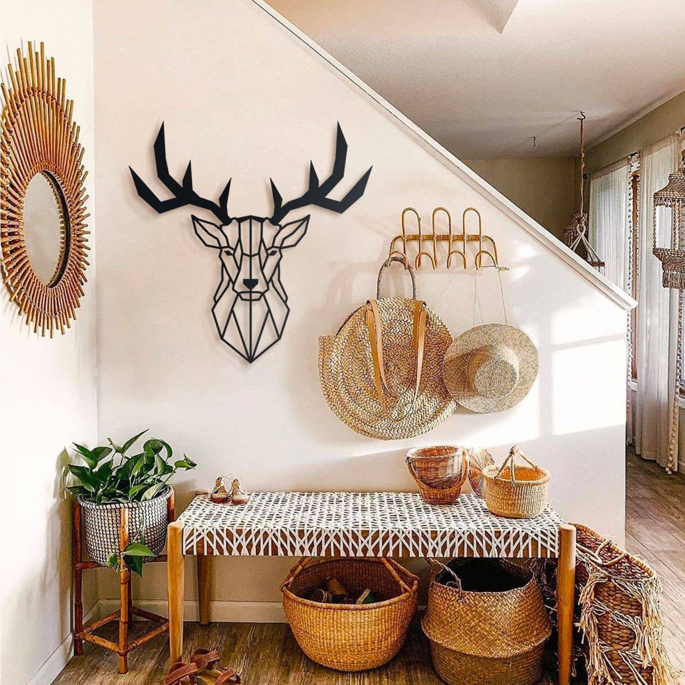 Deer Head , Metal Wall Art , Hoagard.com