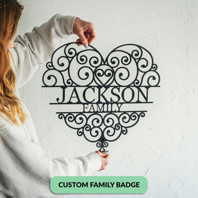 Personalised Entry Badge Metal Wall Art Hoagard.com 