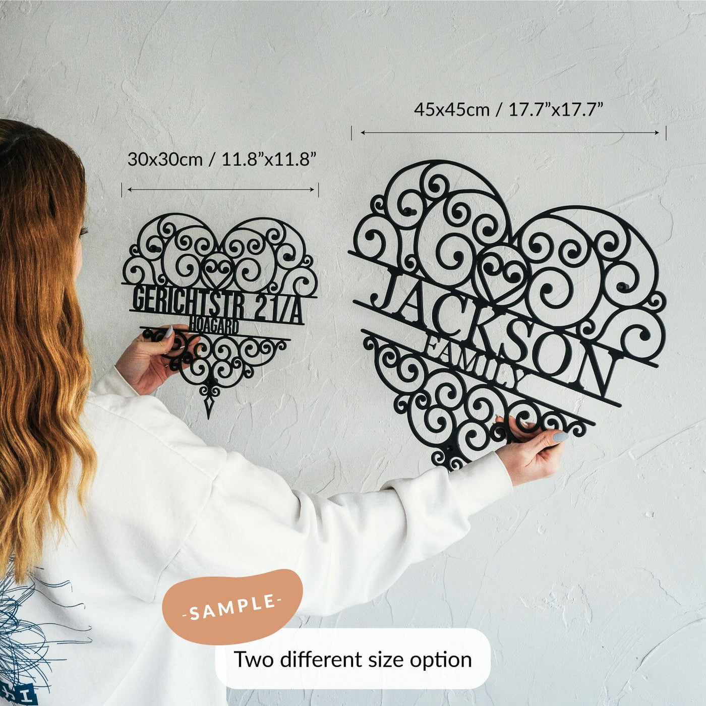 Personalised Entry Badge Metal Wall Art Hoagard.com 17.7'x17.7' 