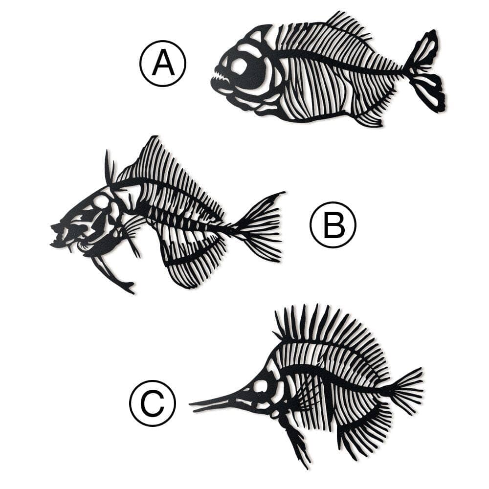 Fishbones , Metal Wall Art , Hoagard.com