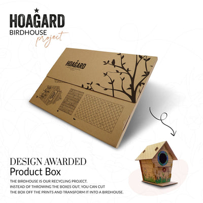 Hoagard box transforms into a cat house