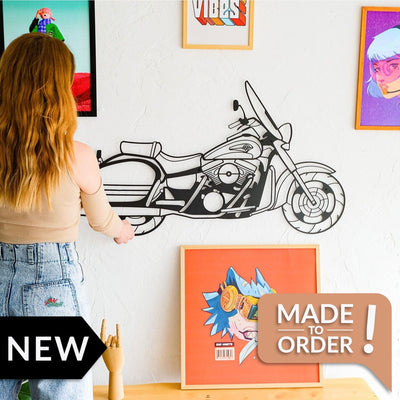 Nomad Inspired Motorcycle Metal Wall Art Hoagard.com 