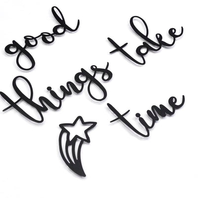 Good Things Take Time , Metal Wall Art , Hoagard.com