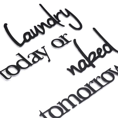 Laundry Today or Naked Tomorrow , Metal Wall Art , Hoagard.com