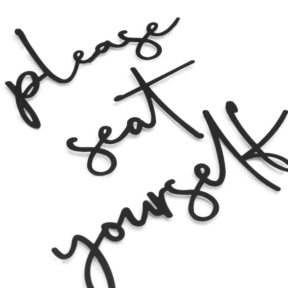 Please Seat Yourself , Metal Wall Art , Hoagard.com
