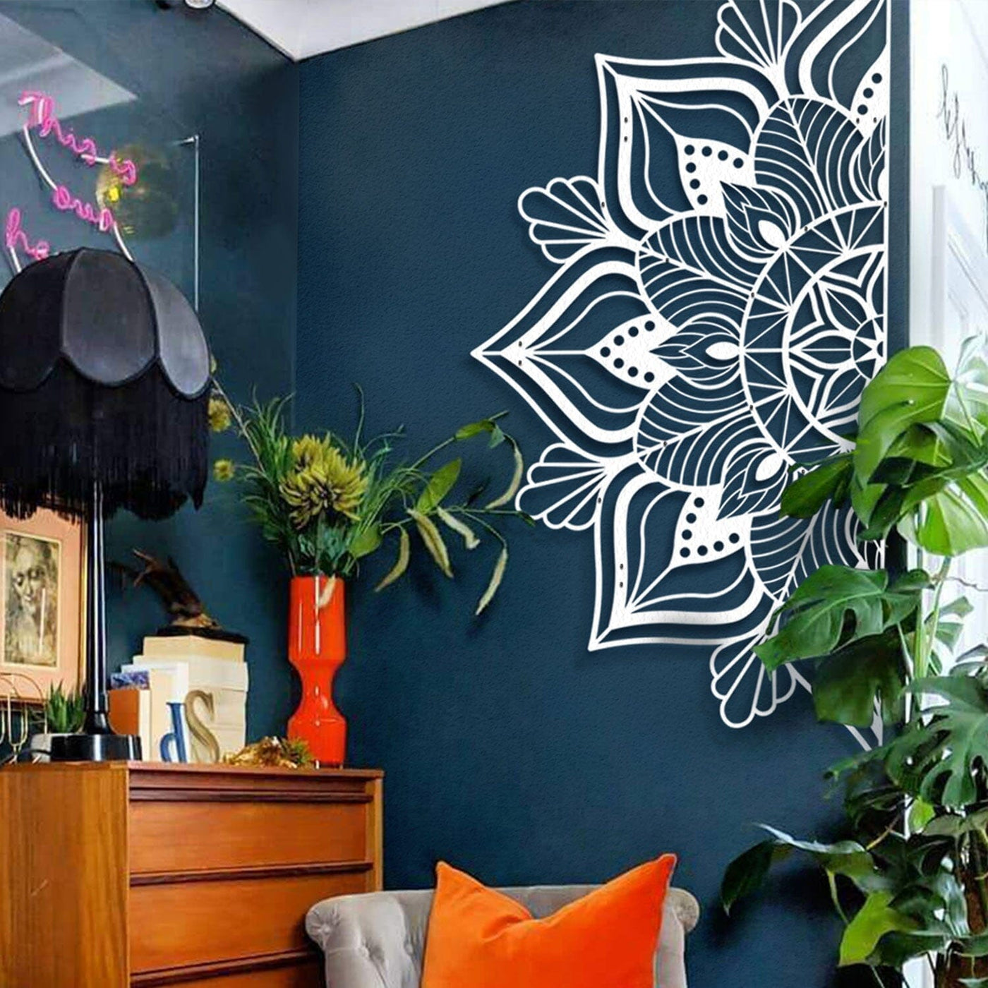 Sutra Black Metal Wall Art Hoagard 