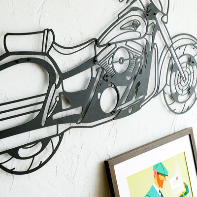 Nomad Inspired Motorcycle Metal Wall Art Hoagard.com 